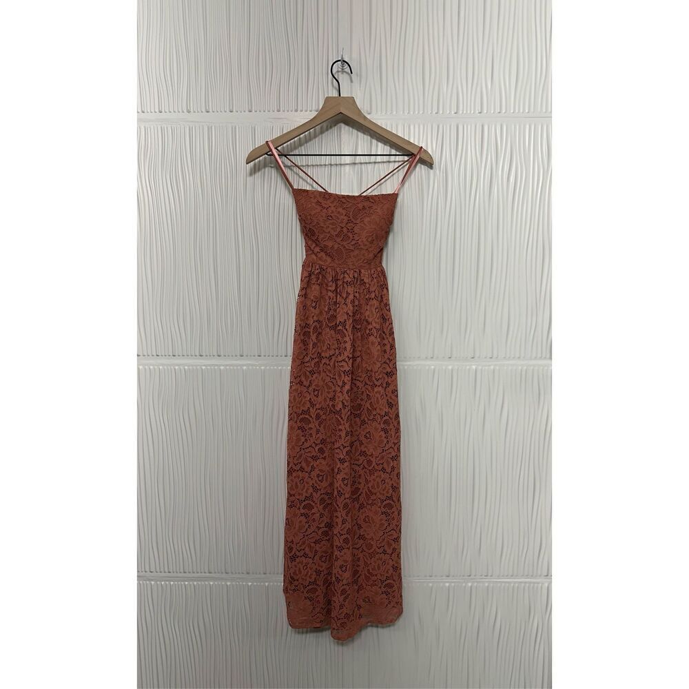 BHLDN (Anthropology) Zoe Open-Back Lace Midi Dress MSRP $248 - Picture 5 of 12